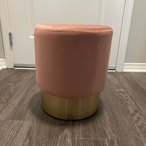 Blush Velvet Vanity Ottoman or Foot Stool!